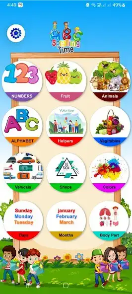 Play Kids Basics Learning App as an online game Kids Basics Learning App with UptoPlay