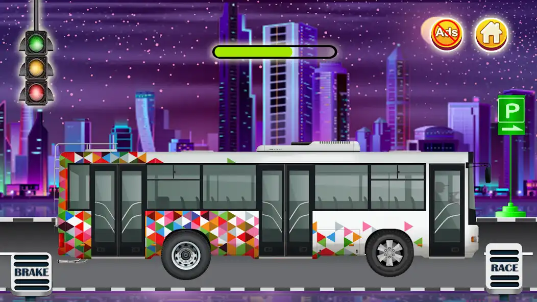 Play Kids Bus Driving - Bus Game as an online game Kids Bus Driving - Bus Game with UptoPlay