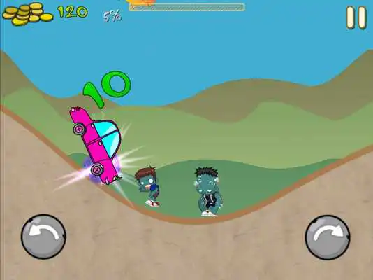 Play Kids Cars Running Over Zombies