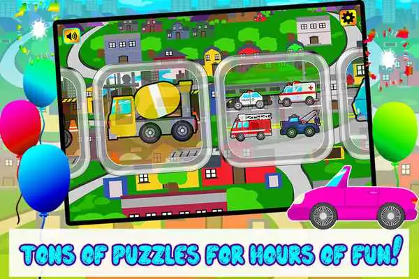 Play Kids Car, Vehicles Puzzle Game