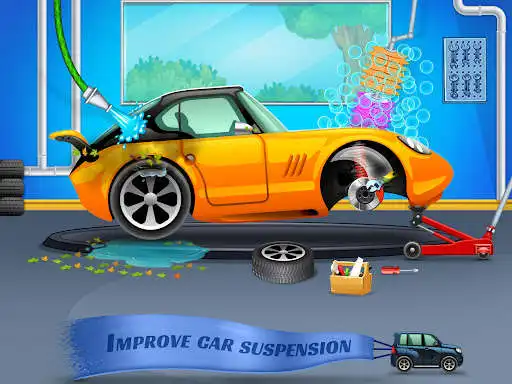 Play Kids Car Wash: Workshop Garage as an online game Kids Car Wash: Workshop Garage with UptoPlay