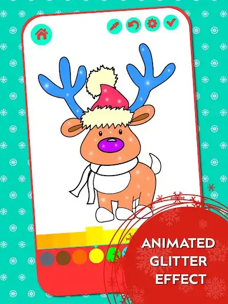 Play Kids Christmas Coloring Pages as an online game Kids Christmas Coloring Pages with UptoPlay