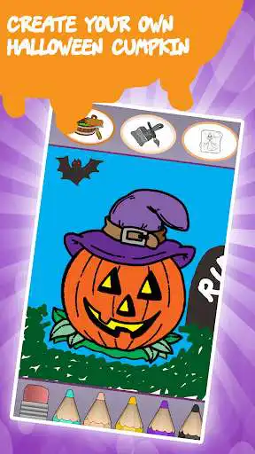 Play Kids coloring book halloween  and enjoy Kids coloring book halloween with UptoPlay