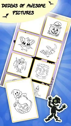 Play Kids coloring book halloween as an online game Kids coloring book halloween with UptoPlay