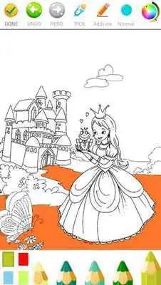 Play Kids Coloring Books Princess