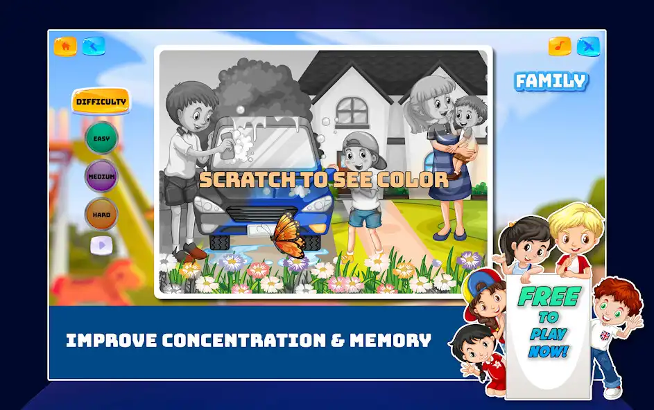 Play Kids Color Puzzle Games as an online game Kids Color Puzzle Games with UptoPlay