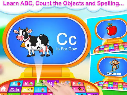 Kids Computer - Preschool Learning Computer Games online game with UptoPlay