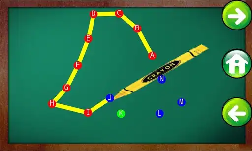 Play Kids connect dots game ABC as an online game Kids connect dots game ABC with UptoPlay