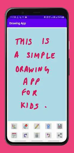 Play Kids Drawing App as an online game Kids Drawing App with UptoPlay