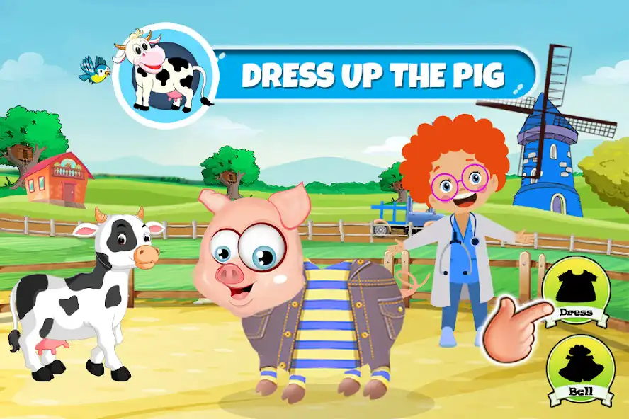 Play Kids Farm Animals Doctor Game as an online game Kids Farm Animals Doctor Game with UptoPlay