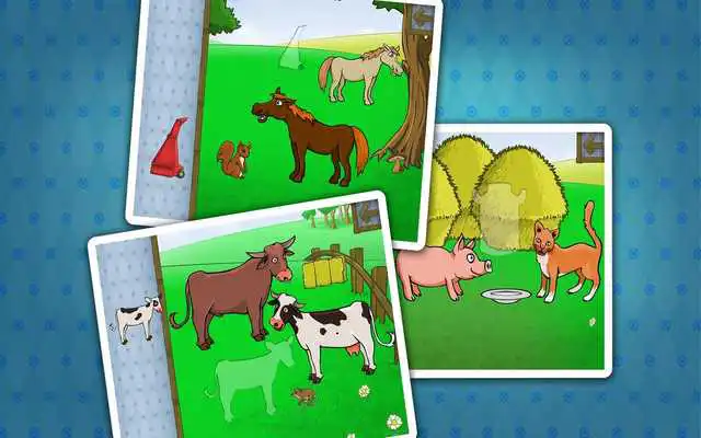 Play Kids farm animals puzzle