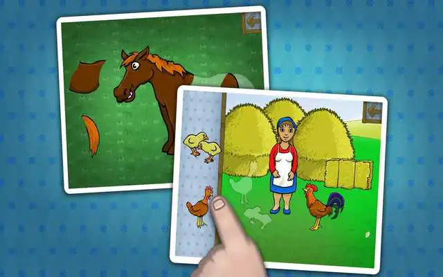 Play Kids farm animals puzzle