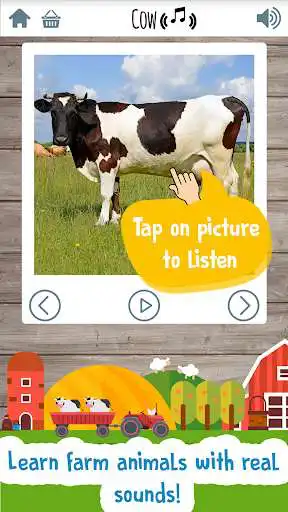 Play Kids Farm Game: Educational games for toddlers as an online game Kids Farm Game: Educational games for toddlers with UptoPlay