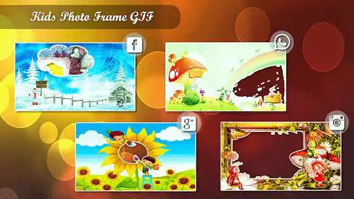 Play Kids GIF Photo Frame Editor as an online game Kids GIF Photo Frame Editor with UptoPlay