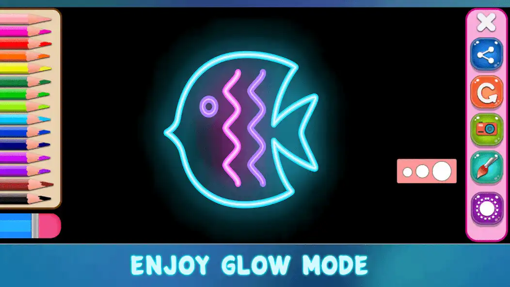 Play Kids Glow Art - Color  Draw  and enjoy Kids Glow Art - Color  Draw with UptoPlay
