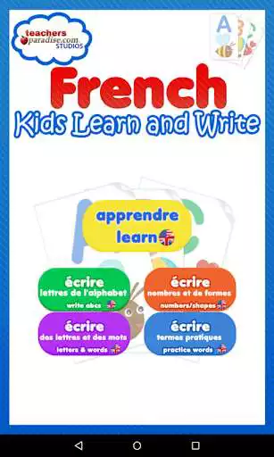 Play Kids Learn and Write French - Game for Kids  and enjoy Kids Learn and Write French - Game for Kids with UptoPlay