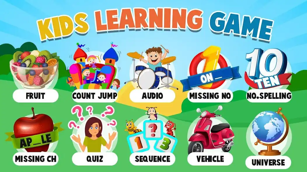 Play Kids Learning Games - Kids Educational All In One as an online game Kids Learning Games - Kids Educational All In One with UptoPlay