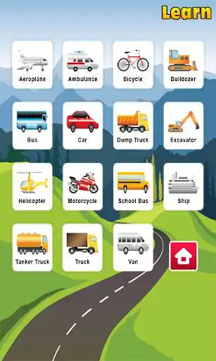 Play Kids Learning Vehicles as an online game Kids Learning Vehicles with UptoPlay
