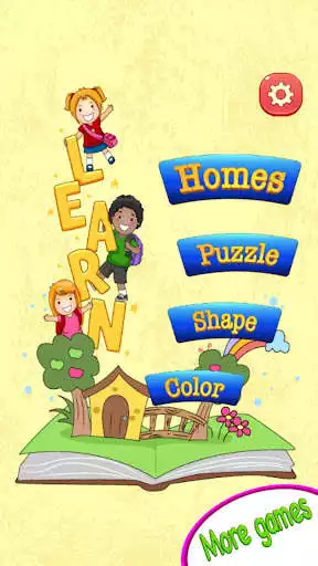 Play kids learning zoo animal with 4 in 1 puzzle games