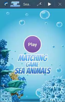 Play Kids Memory Game - Sea Animals