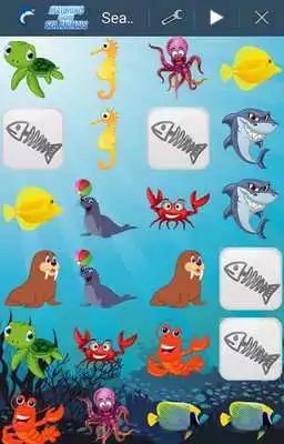 Play Kids Memory Game - Sea Animals