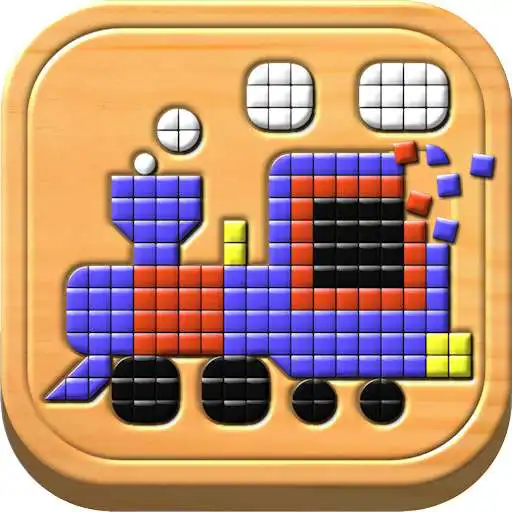 Free play online Kids Mosaic Art Shape and Color Picture Puzzles APK