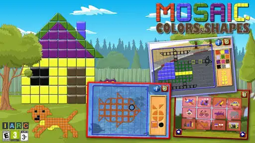 Play Kids Mosaic Art Shape and Color Picture Puzzles Play Kids Mosaic Art Shape and Color Picture Puzzles