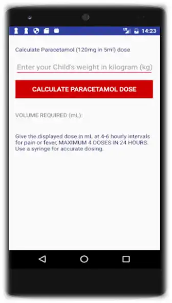 Play Kids Paracetamol Calculator as an online game Kids Paracetamol Calculator with UptoPlay