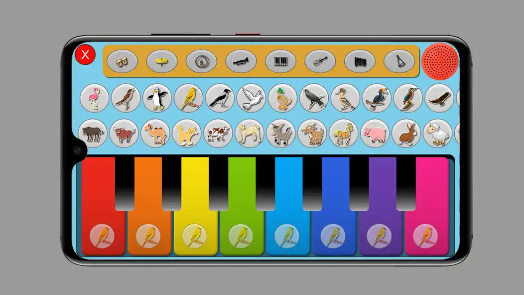 Play Kids Piano: Babys Piano as an online game Kids Piano: Babys Piano with UptoPlay