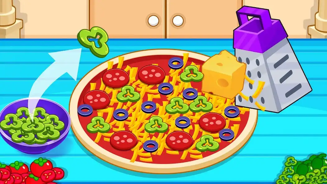 Play Kids Pizza Maker Cooking Games as an online game Kids Pizza Maker Cooking Games with UptoPlay