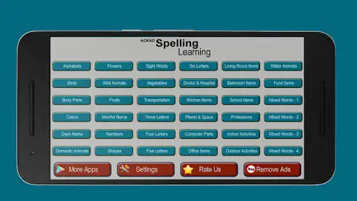 Play Kids Spelling Learning - Learn to spell and speak  and enjoy Kids Spelling Learning - Learn to spell and speak with UptoPlay