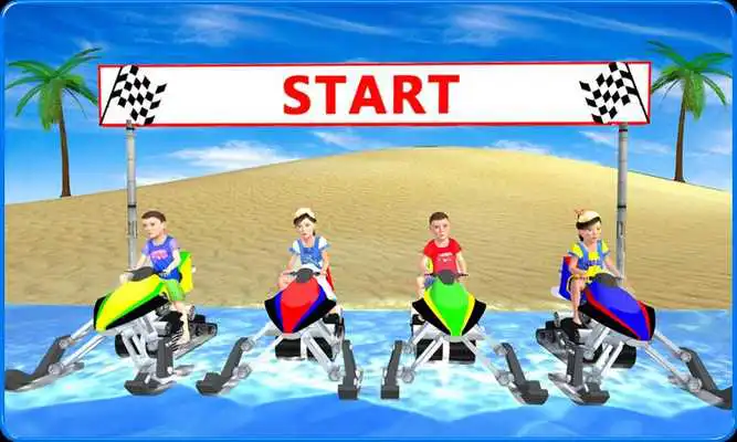 Play Kids Water Bike Racing 3D Play Kids Water Bike Racing 3D