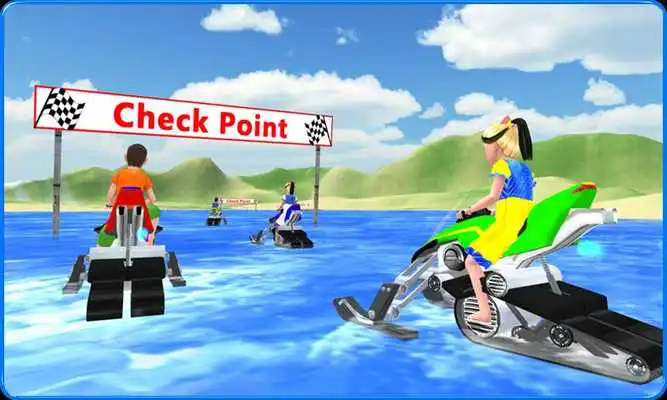 Play Kids Water Bike Racing 3D Play Kids Water Bike Racing 3D