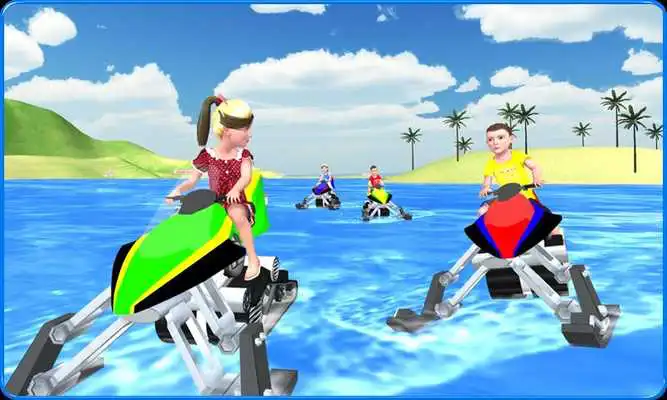 Play Kids Water Bike Racing 3D Play Kids Water Bike Racing 3D