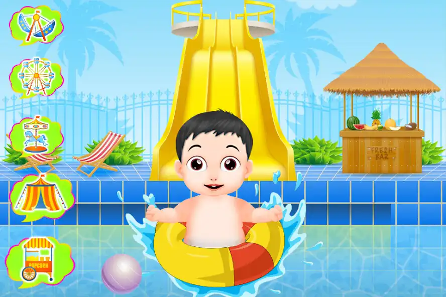 Play Kids Water Park Slides Trip  and enjoy Kids Water Park Slides Trip with UptoPlay