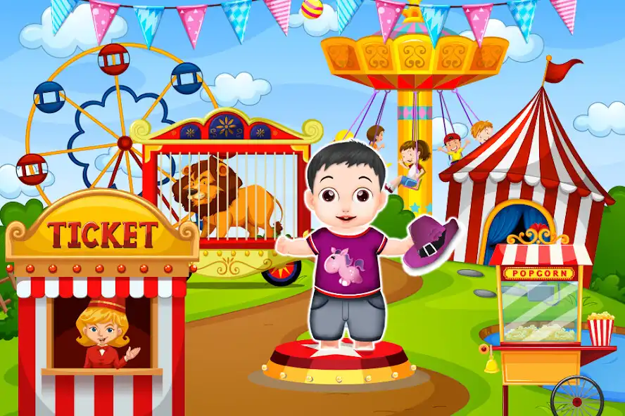 Play Kids Water Park Slides Trip as an online game Kids Water Park Slides Trip with UptoPlay