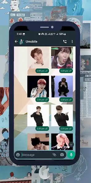 Play Kihyun Animated WASticker  and enjoy Kihyun Animated WASticker with UptoPlay