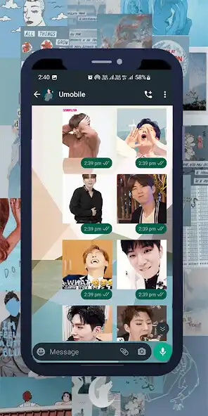 Play Kihyun Animated WASticker as an online game Kihyun Animated WASticker with UptoPlay