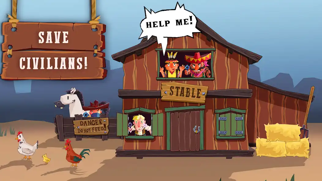 Play Kill bandits save civilians as an online game Kill bandits save civilians with UptoPlay
