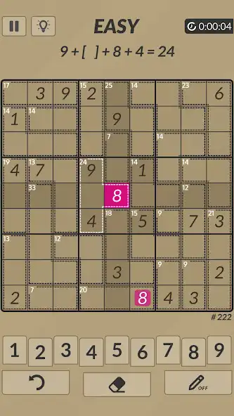 Play Killer Sudoku by Shovel Games as an online game Killer Sudoku by Shovel Games with UptoPlay