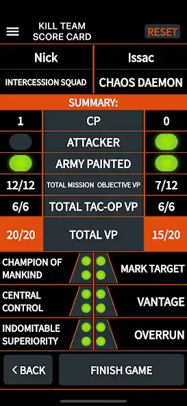 Play Kill Team Score Card as an online game Kill Team Score Card with UptoPlay