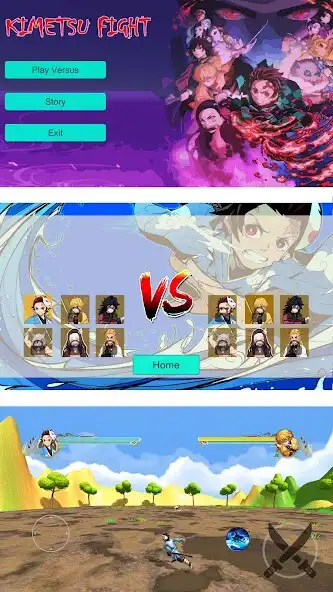 Play Kimetsu Fight - Demon Slayer as an online game Kimetsu Fight - Demon Slayer with UptoPlay