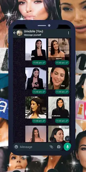 Play Kim Kardashian GIF WASticker  and enjoy Kim Kardashian GIF WASticker with UptoPlay