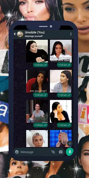 Play Kim Kardashian GIF WASticker as an online game Kim Kardashian GIF WASticker with UptoPlay
