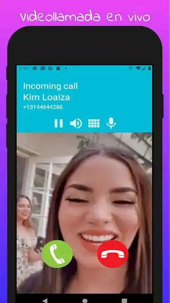 Play Kim Loaiza Call Prank Video Call and Chat  and enjoy Kim Loaiza Call Prank Video Call and Chat with UptoPlay