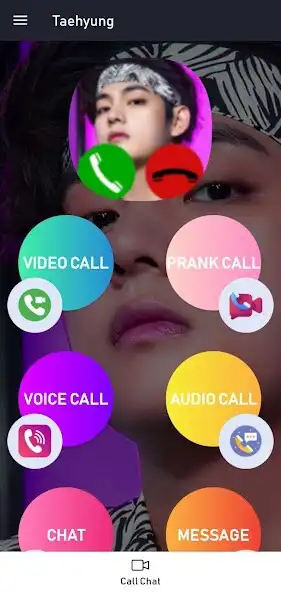 Play Kim Taehyung Video Call Prank  and enjoy Kim Taehyung Video Call Prank with UptoPlay