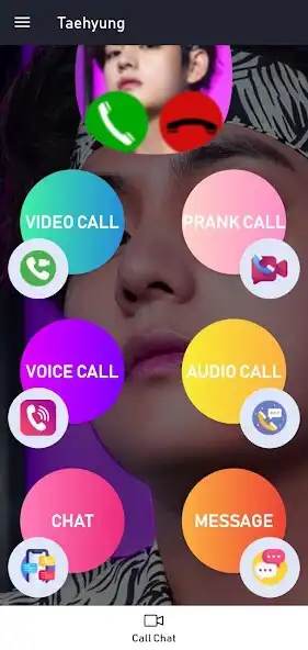 Play Kim Taehyung Video Call Prank as an online game Kim Taehyung Video Call Prank with UptoPlay