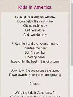 Play Kim Wilde Lyrics