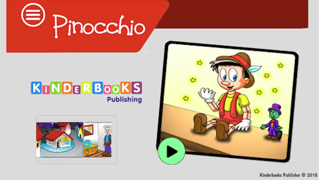 Play Kinderbooks-Pinocchio (Red boo  and enjoy Kinderbooks-Pinocchio (Red boo with UptoPlay