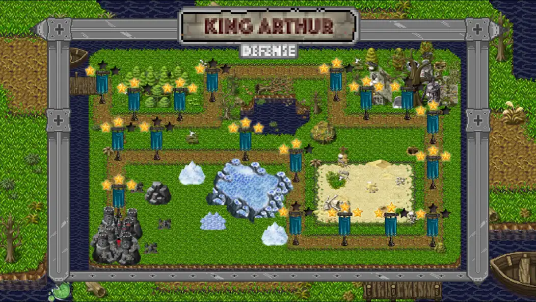 Play King Arthur Tower Defense Adventure as an online game King Arthur Tower Defense Adventure with UptoPlay